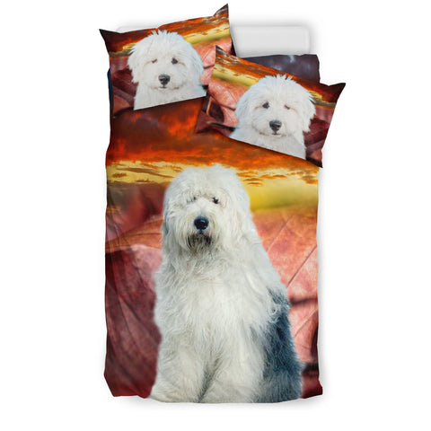 Old English Sheepdog Print Bedding Set