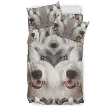 Old English Sheepdog In Lots Print Bedding Sets