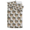 Australian Shepherd Dog Pattern Print Bedding Set