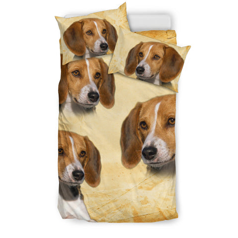 Cute American Foxhound Print Bedding Set