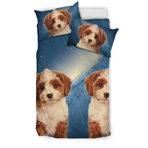 Lovely Cavapoo Dog Print Bedding Set