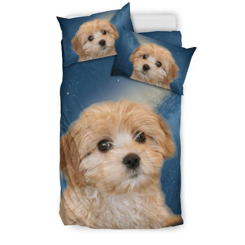 Cavapoo Dog Print Bedding Set