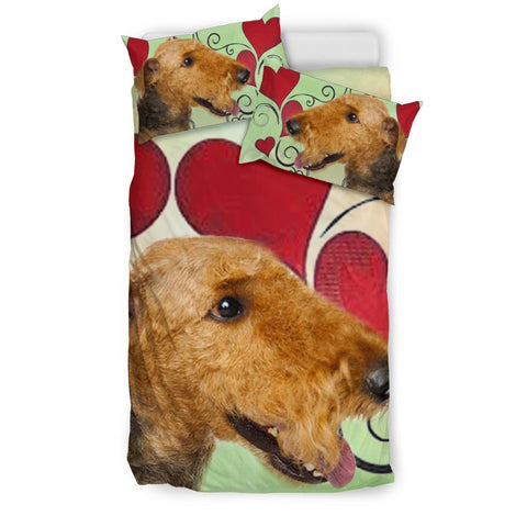 Airedale Terrier Love Print Bedding Sets