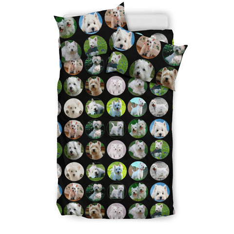 Westie In Lots (West Highland White Terrier) Print Bedding Set