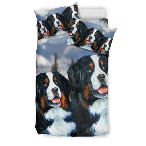 Amazing Bernese Mountain Dog Art Print Bedding Set