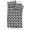 Boston Terrier Dog Pattern Art Print Bedding Set