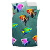 Colorful AngelFish Print Bedding Set