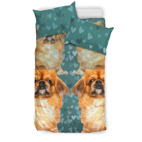 Pekingese Dog Art Print Bedding Set