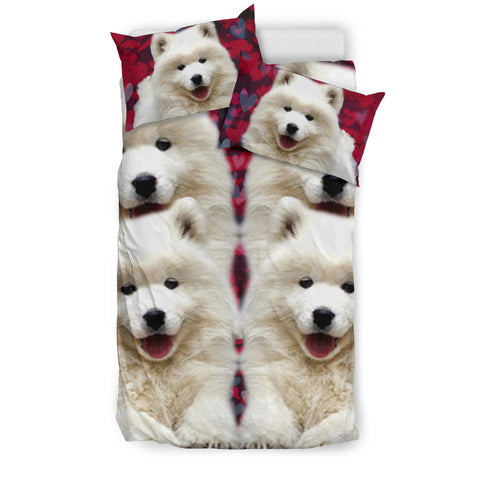 Cute Samoyed Dog Print Bedding Set