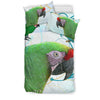 Military macaw Parrot Print Bedding Sets