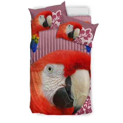 Scarlet Macaw Parrot Print Bedding Sets