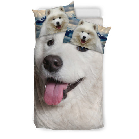 Cute Samoyed Dog Print Bedding Set