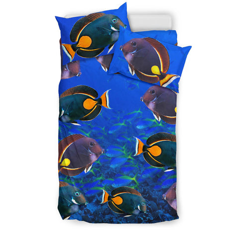 Acanthurus Achilles Fish Print Bedding Set