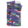 Beautiful Neon Tetra Fish Print Bedding Set