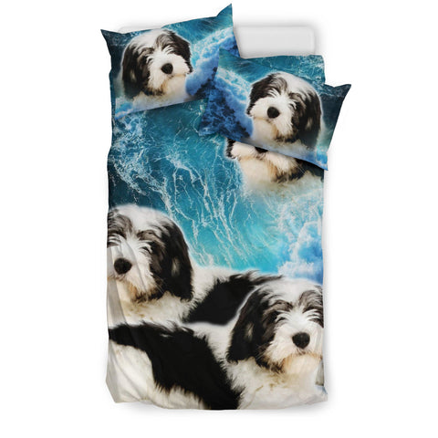 Polish Lowland Sheepdog Print Bedding Set