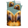 Lovely Bloodhound Dog Print Bedding Set