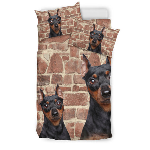 Miniature Pinscher Dog Print Bedding Set