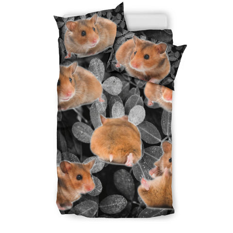 Cute Djungarian Hamster Print Bedding Set