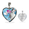 Japanese Bobtail Cat Heart Pendant Luxury Necklace