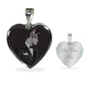 Amazing Great Dane Dog Print Heart Pendant Luxury Necklace