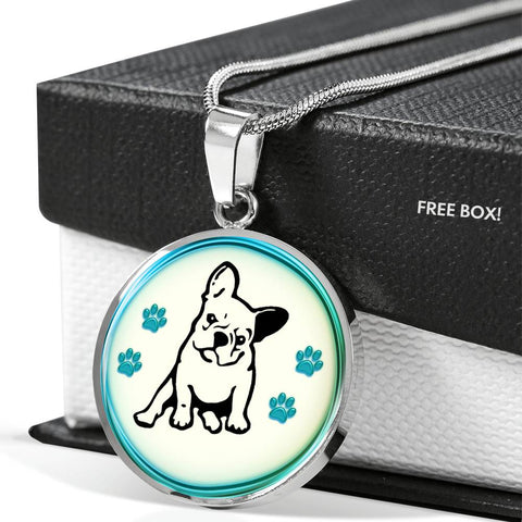 French Bulldog Print Luxury Necklace