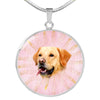 Labrador Retriever Dog Print Luxury Necklace