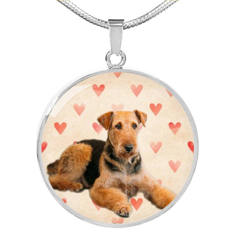 Airedale Terrier Print Luxury Necklace