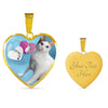 Japanese Bobtail Cat Heart Pendant Luxury Necklace