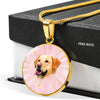 Labrador Retriever Dog Print Luxury Necklace