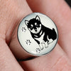 Shiba Inu Dog Print Signet Ring