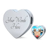 Cairn Terrier Print Heart Charm Leather Bracelet