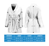 Circle Patterns Print Women's Bath Robe