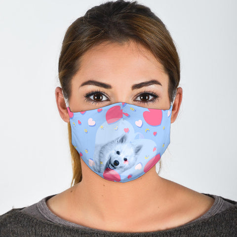 American Eskimo Dog Print Face Mask