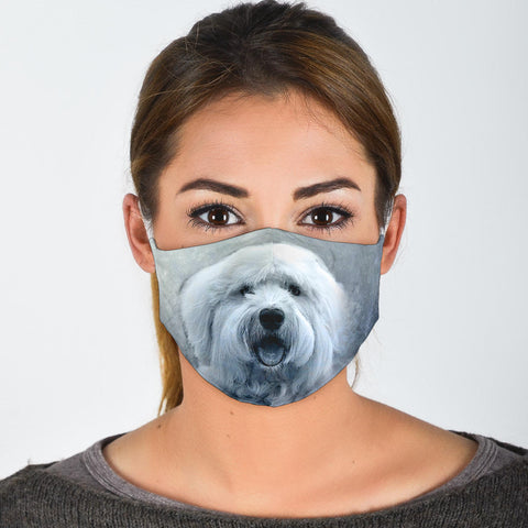 Old English Sheepdog Print Face Mask