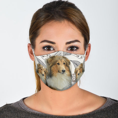 Sheltie Print Face Mask