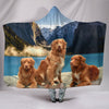 Nova Scotia Duck Tolling Retriever Print Hooded Blanket