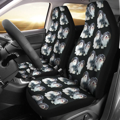 Havanese Dog Pattern Print Car Seat Covers