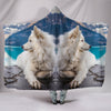 Samoyed Dog Nature Print Hooded Blanket