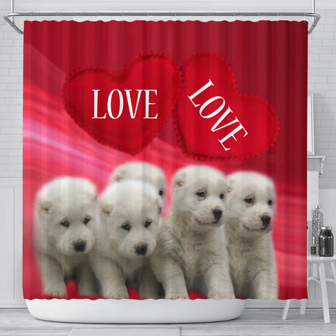 Central Asian Shepherd Dog Print Shower Curtain