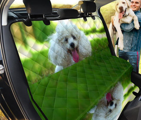 Cute Poodle Dog Print Pet Seat Covers