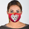 Munchkin Cat On Heart Print Face Mask