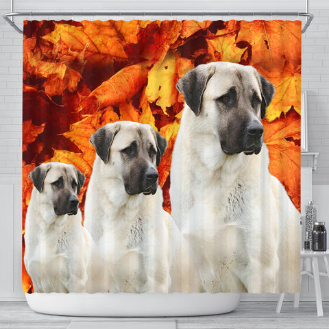 Cute Anatolian Shepherd Print Shower Curtains