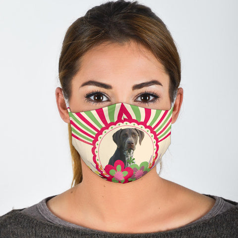 Cute Pointer Dog Print Face Mask