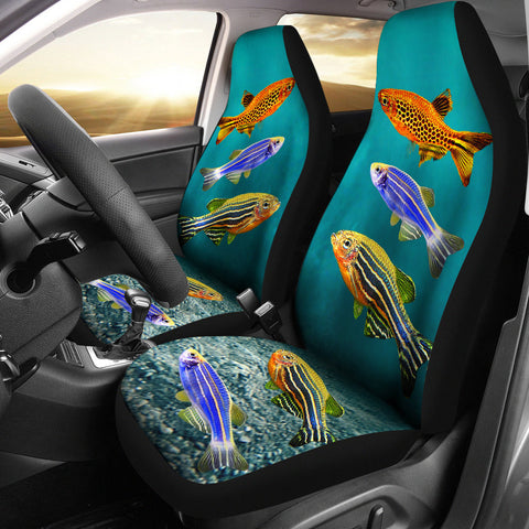 Slender Danios Fish Print Car Seat Covers