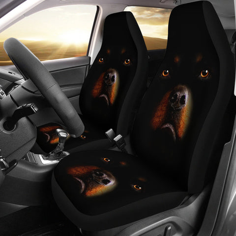 Rottweiler Print Car Seat Covers