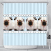 Himalayan guinea pig Print Shower Curtain