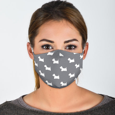 Scottish Terrier Patterns2 Print Face Mask