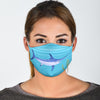 Cute Swordfish Print Face Mask