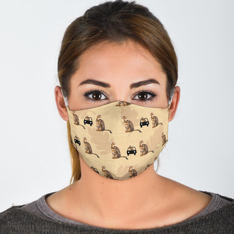 Toyger Cat Patterns Print Face Mask