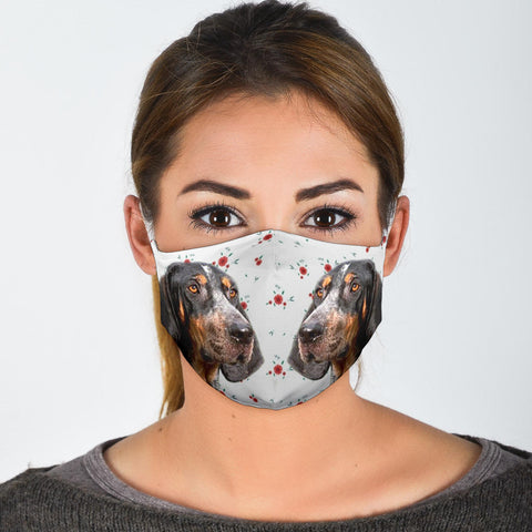 Bluetick Coonhound Print Face Mask